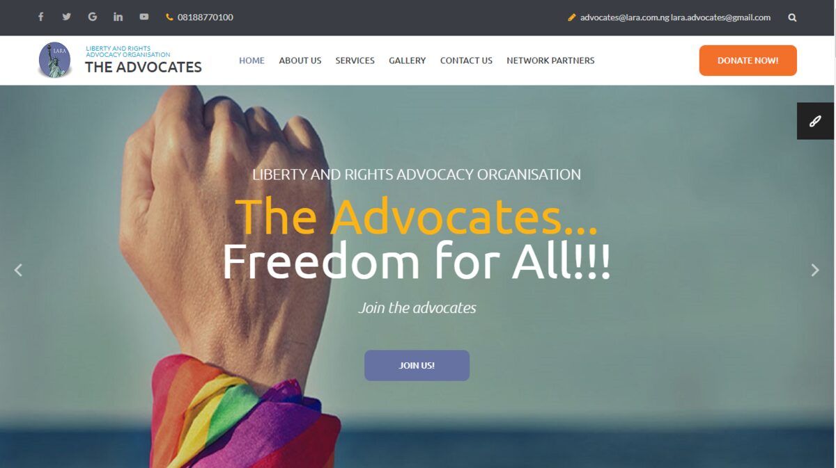 The Advocates law firm website